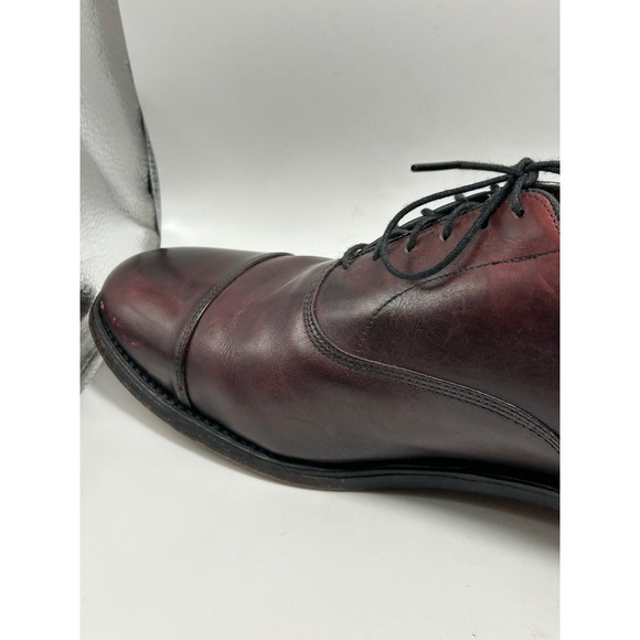 Allen Edmonds Park Avenue Mens 11.5 B Burgundy Leather Cap Toe Oxford 5875 main image 15